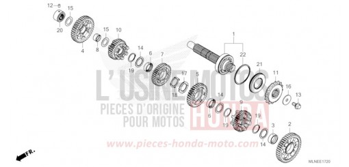 BOITE DE VITESSES (ARBRE INTERMEDIAIRE) (DCT) CRF1100DS de 2025